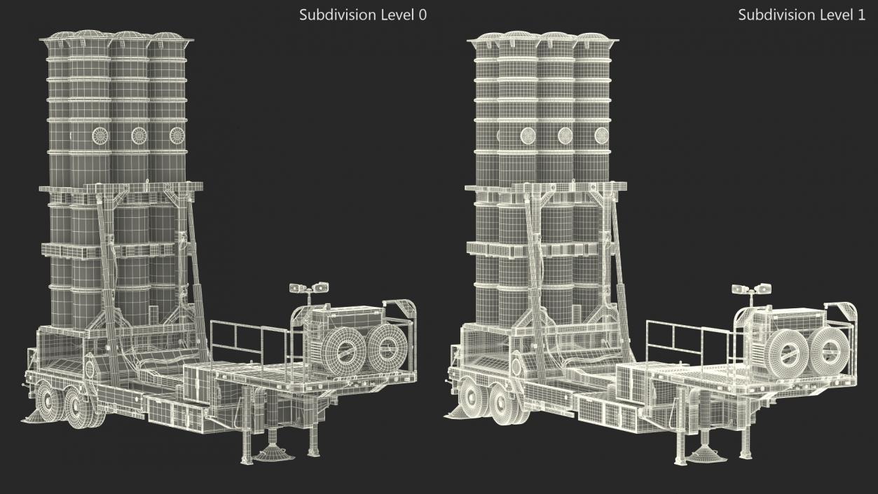 3D Israels Arrow-3 Missile Defense System model