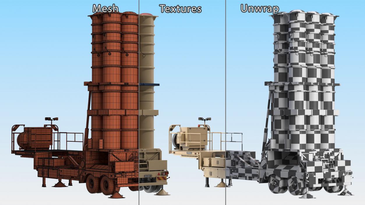 3D Israels Arrow-3 Missile Defense System model