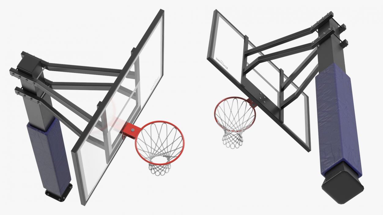 3D model Ground Outdoor Basketball Hoop