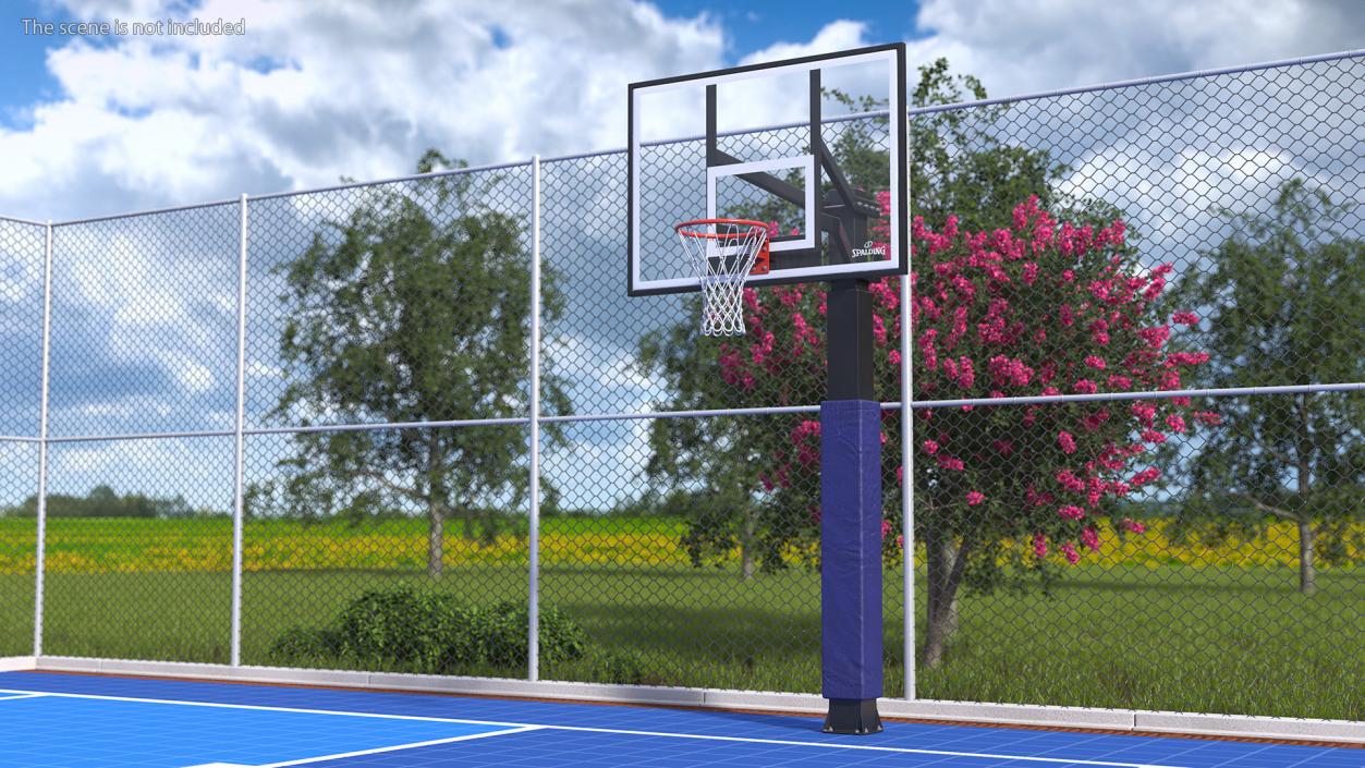 3D model Ground Outdoor Basketball Hoop