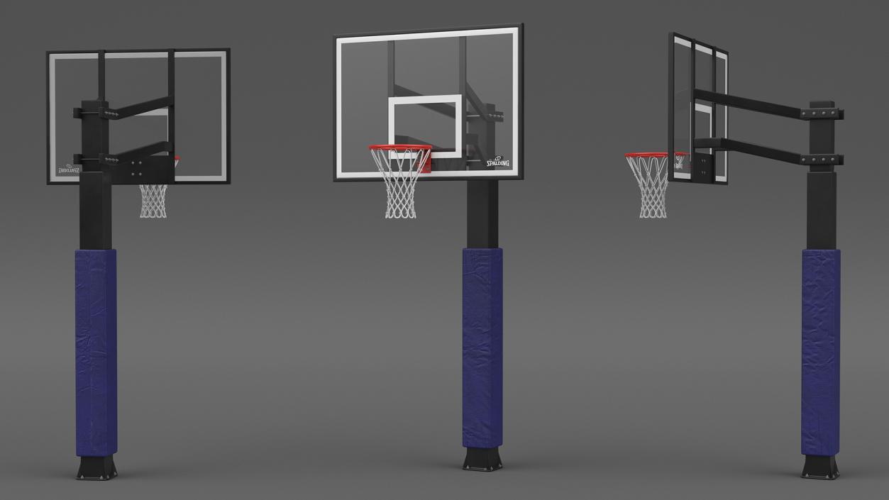 3D model Ground Outdoor Basketball Hoop