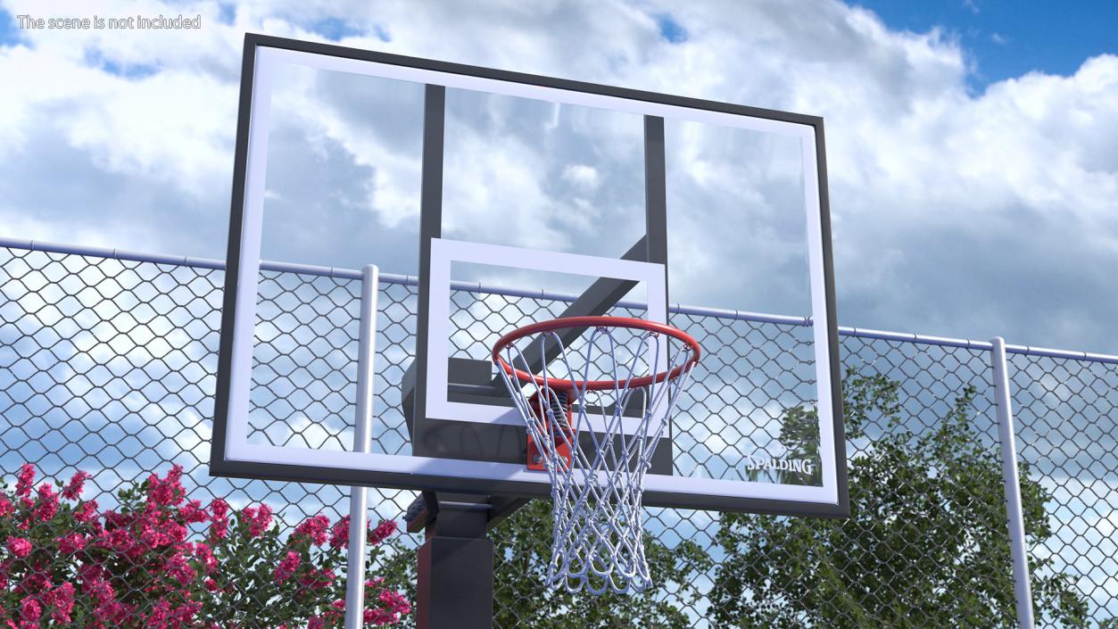 3D model Ground Outdoor Basketball Hoop