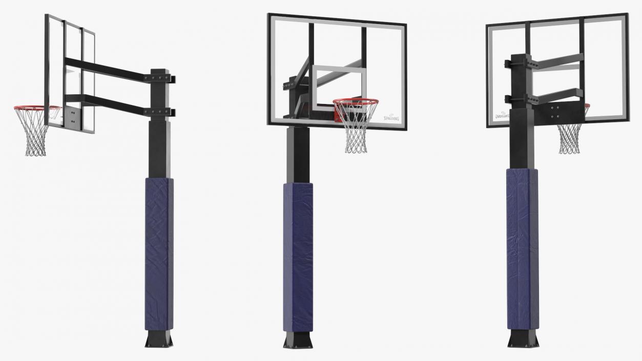 3D model Ground Outdoor Basketball Hoop