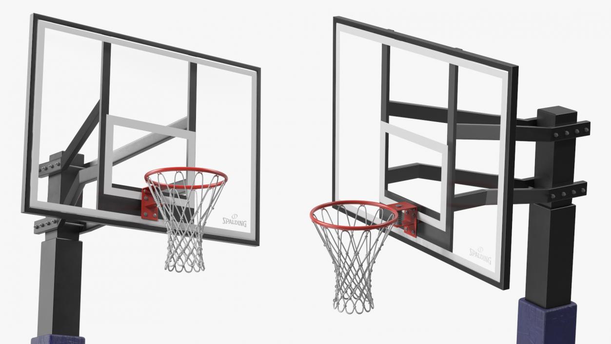 3D model Ground Outdoor Basketball Hoop