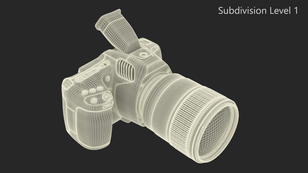 Professional Cinema Camera Premium with Lens 3D model