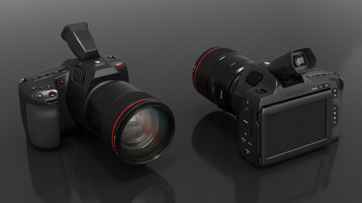 Professional Cinema Camera Premium with Lens 3D model