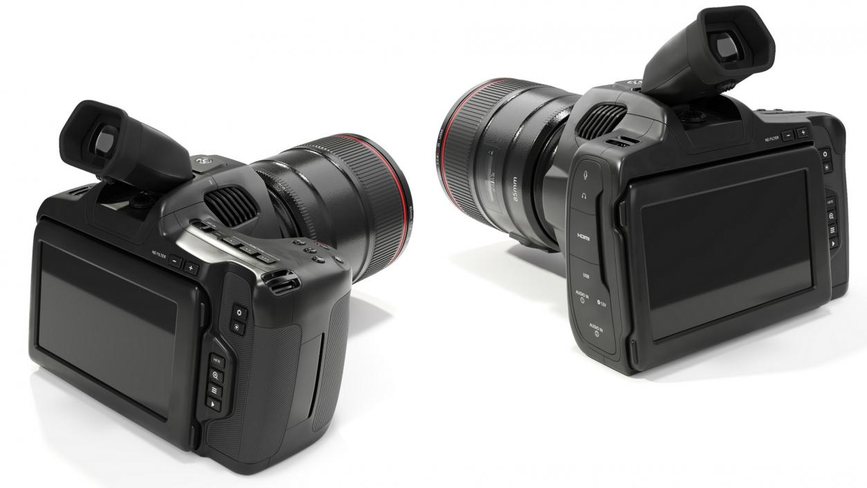 Professional Cinema Camera Premium with Lens 3D model