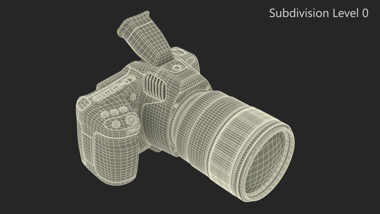 Professional Cinema Camera Premium with Lens 3D model