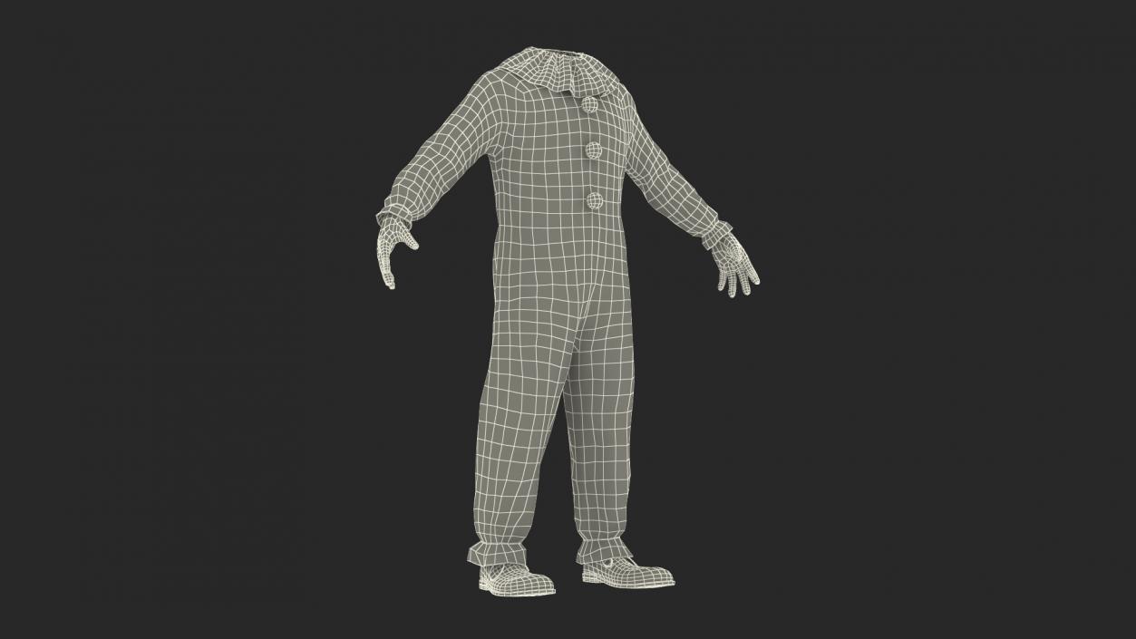 3D model Boys Clown Suit