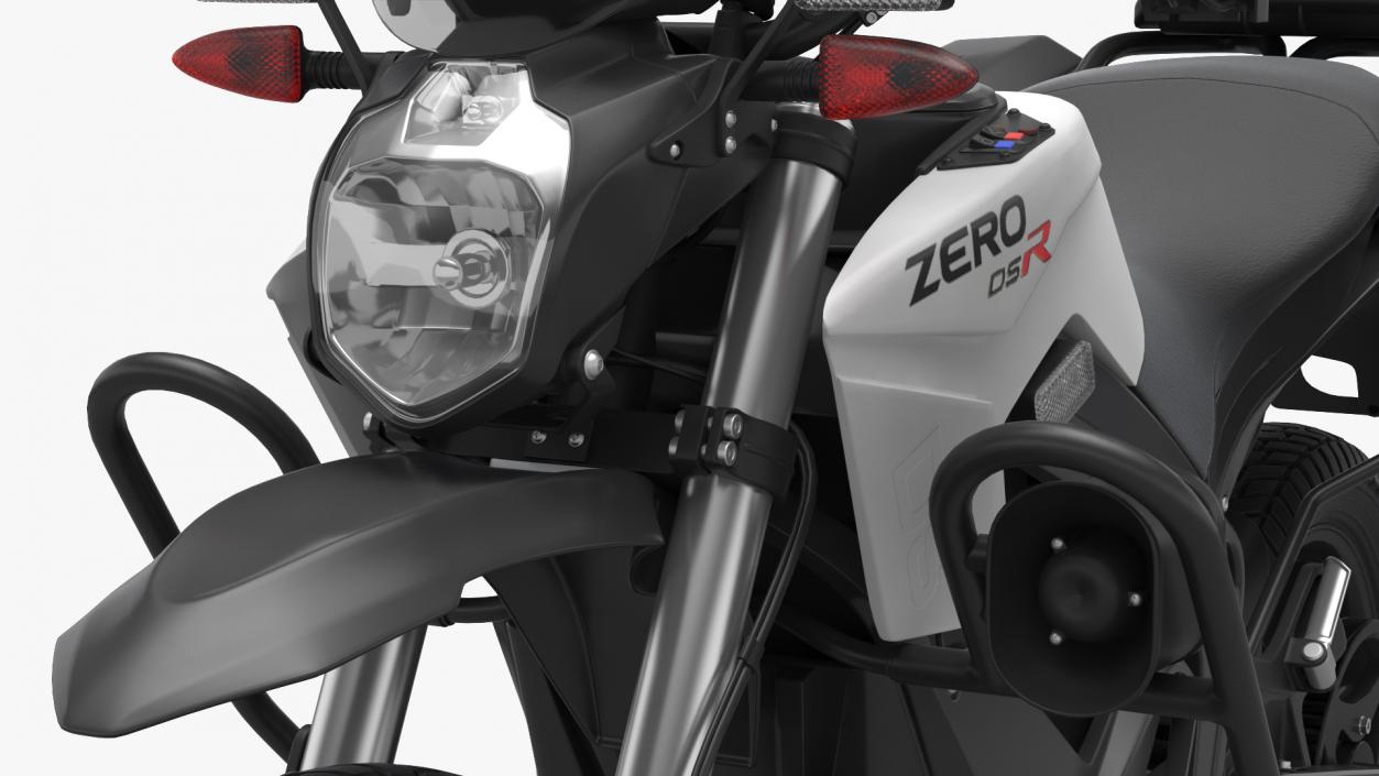 3D Zero DSRP Electric Police Motorcycle Rigged model