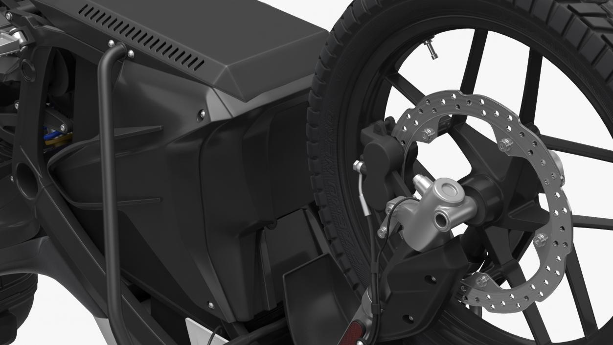 3D Zero DSRP Electric Police Motorcycle Rigged model