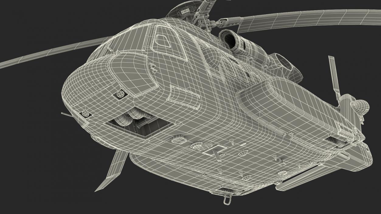 Sikorsky S-92 Civil Helicopter Rigged 3D