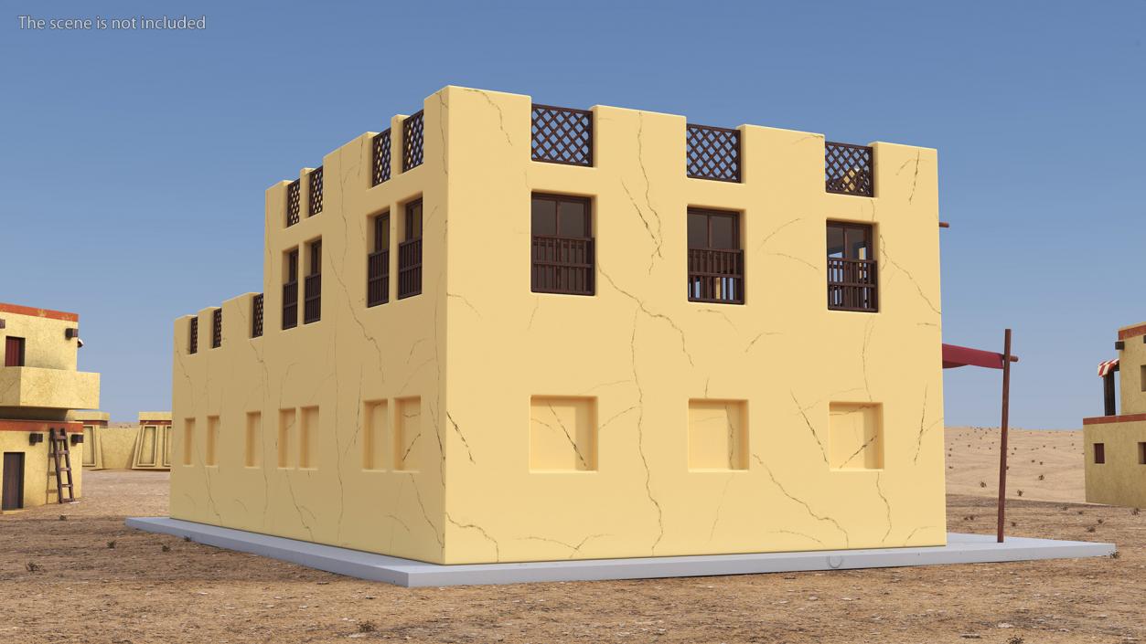 3D model Cartoon Arab House 2