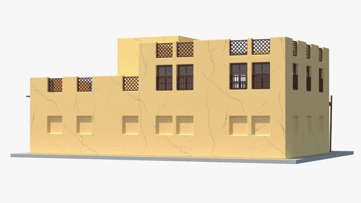 3D model Cartoon Arab House 2