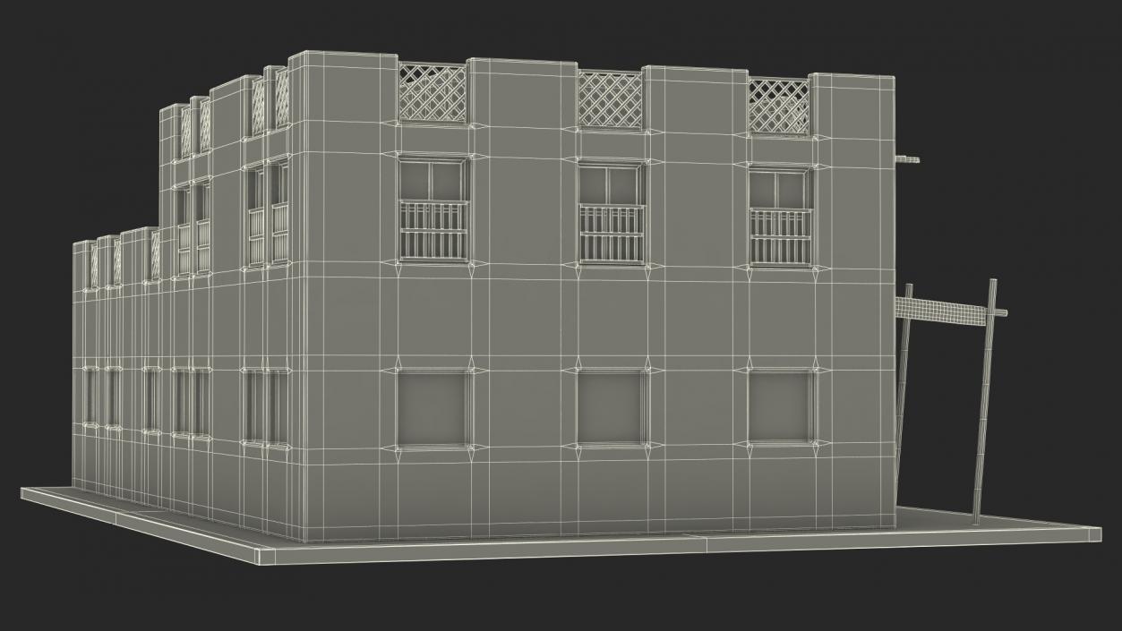 3D model Cartoon Arab House 2