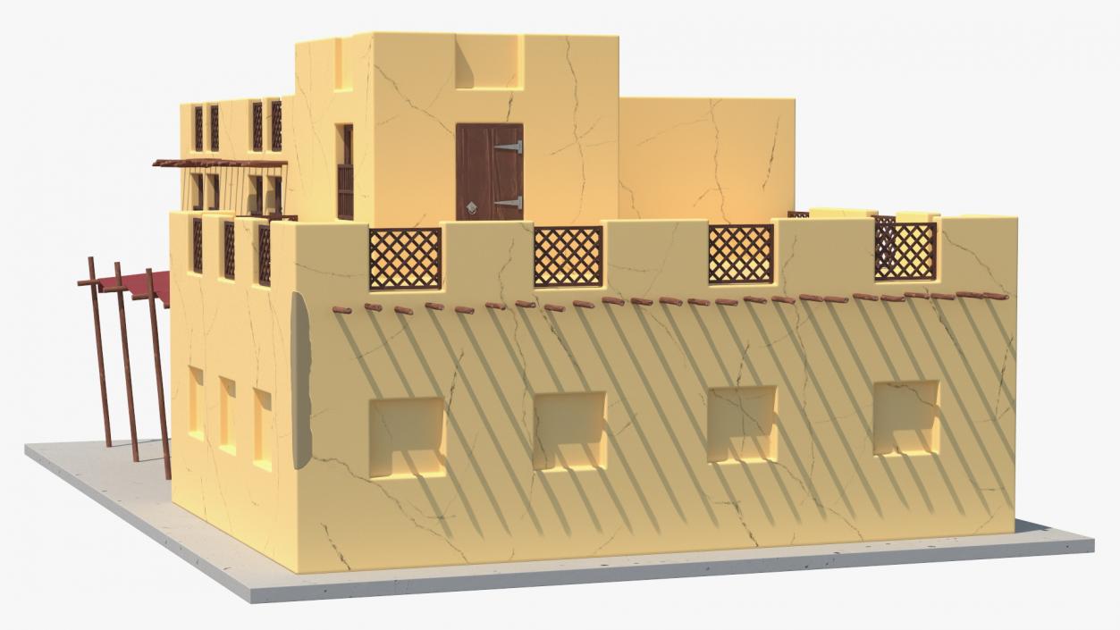 3D model Cartoon Arab House 2