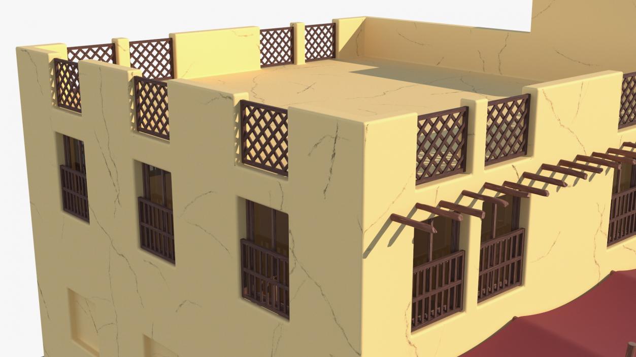 3D model Cartoon Arab House 2