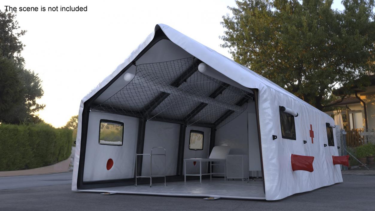 3D Equipped Medical Tent