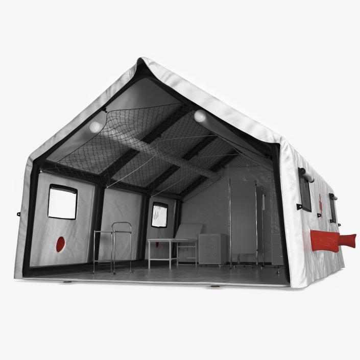 3D Equipped Medical Tent