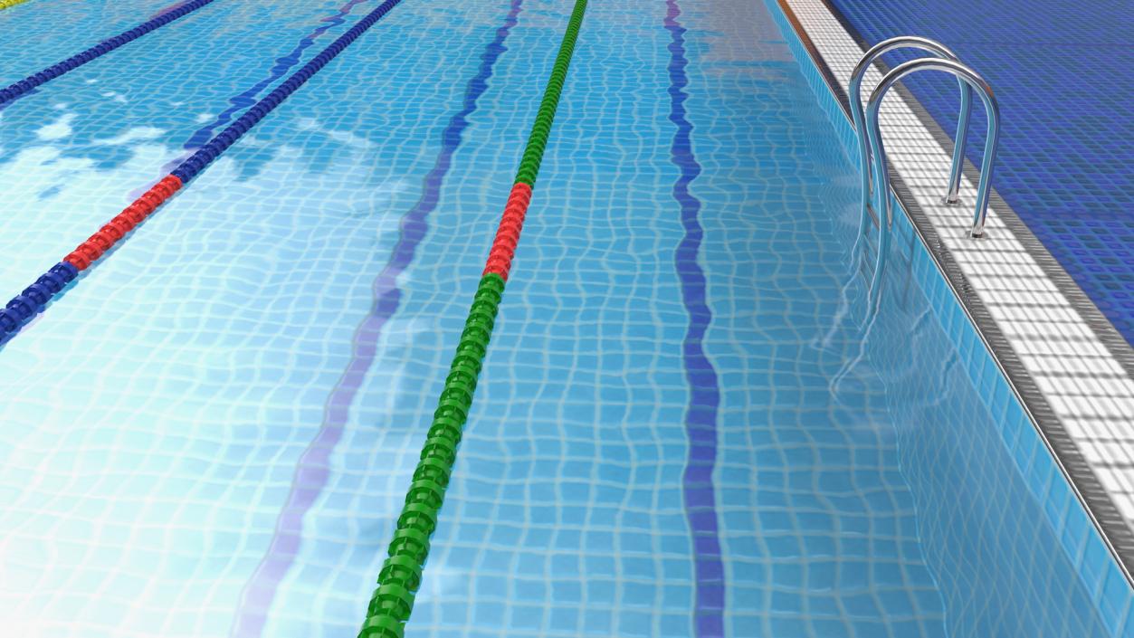 3D Olympic Swimming Pool FINA Standards