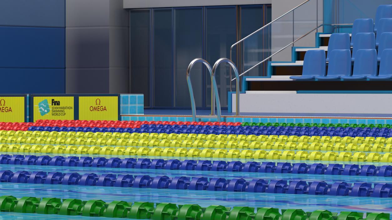 3D Olympic Swimming Pool FINA Standards