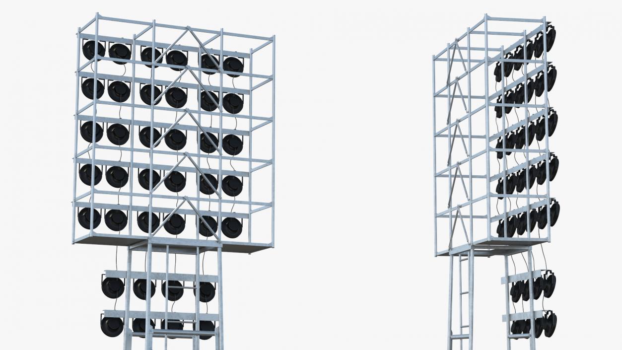 3D model Spotlights Lighting Tower