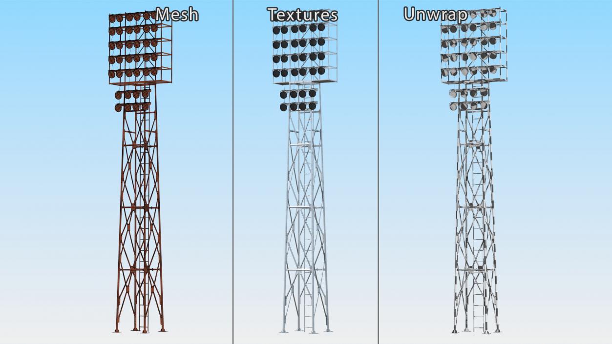 3D model Spotlights Lighting Tower