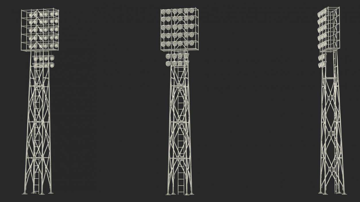 3D model Spotlights Lighting Tower