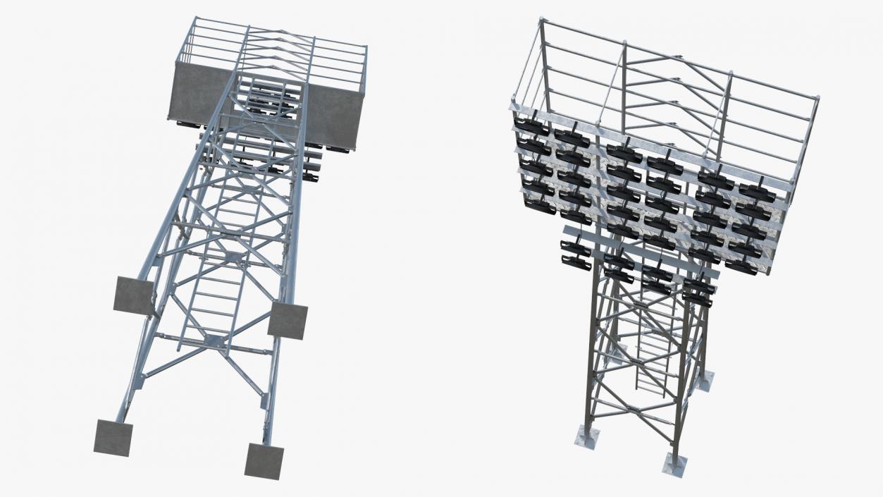 3D model Spotlights Lighting Tower