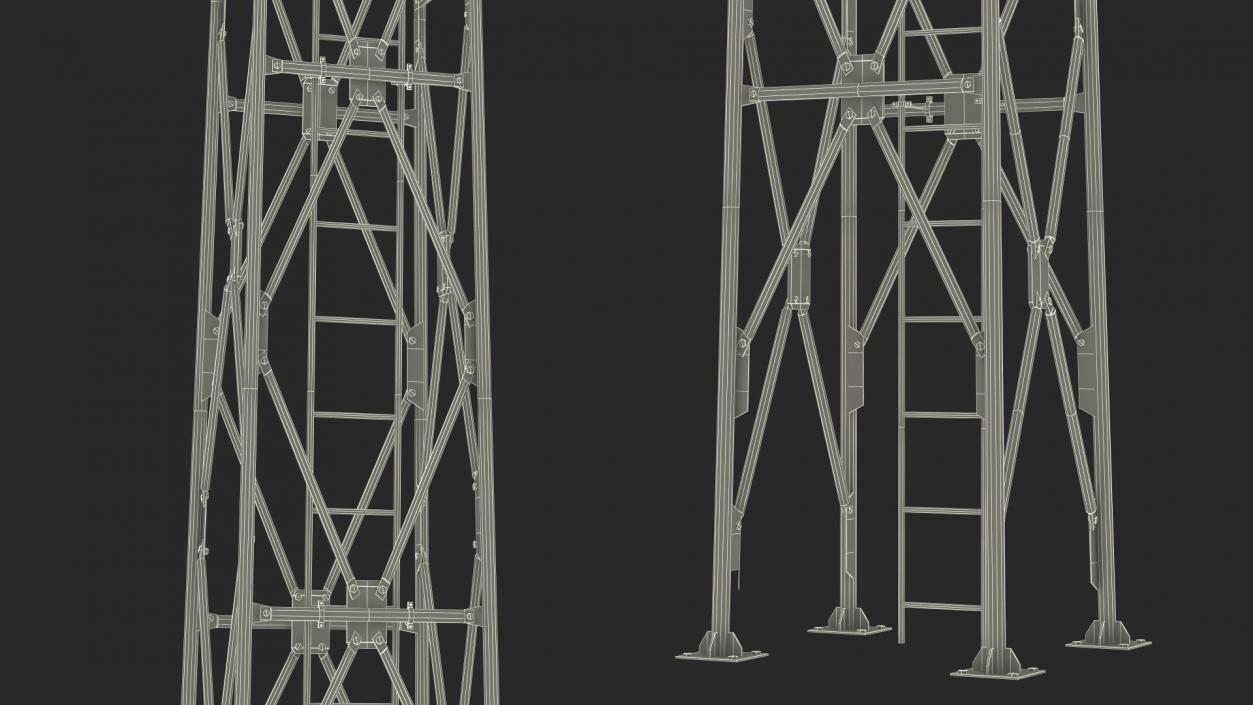 3D model Spotlights Lighting Tower