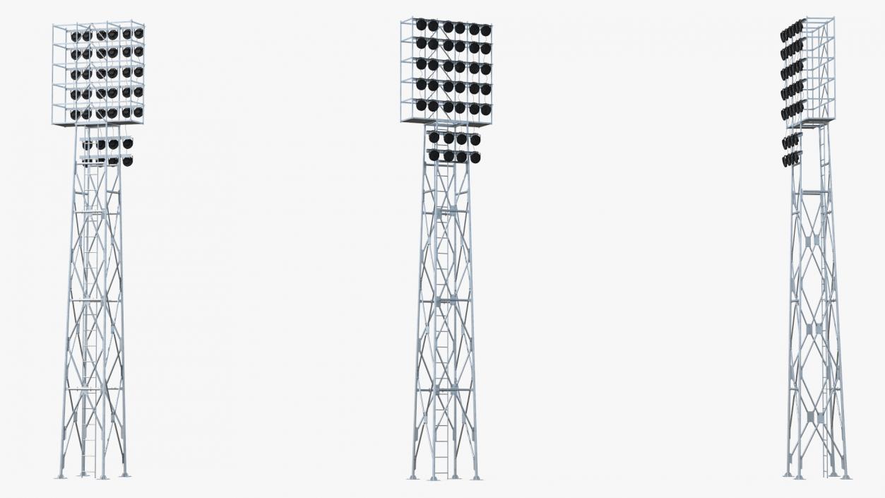 3D model Spotlights Lighting Tower