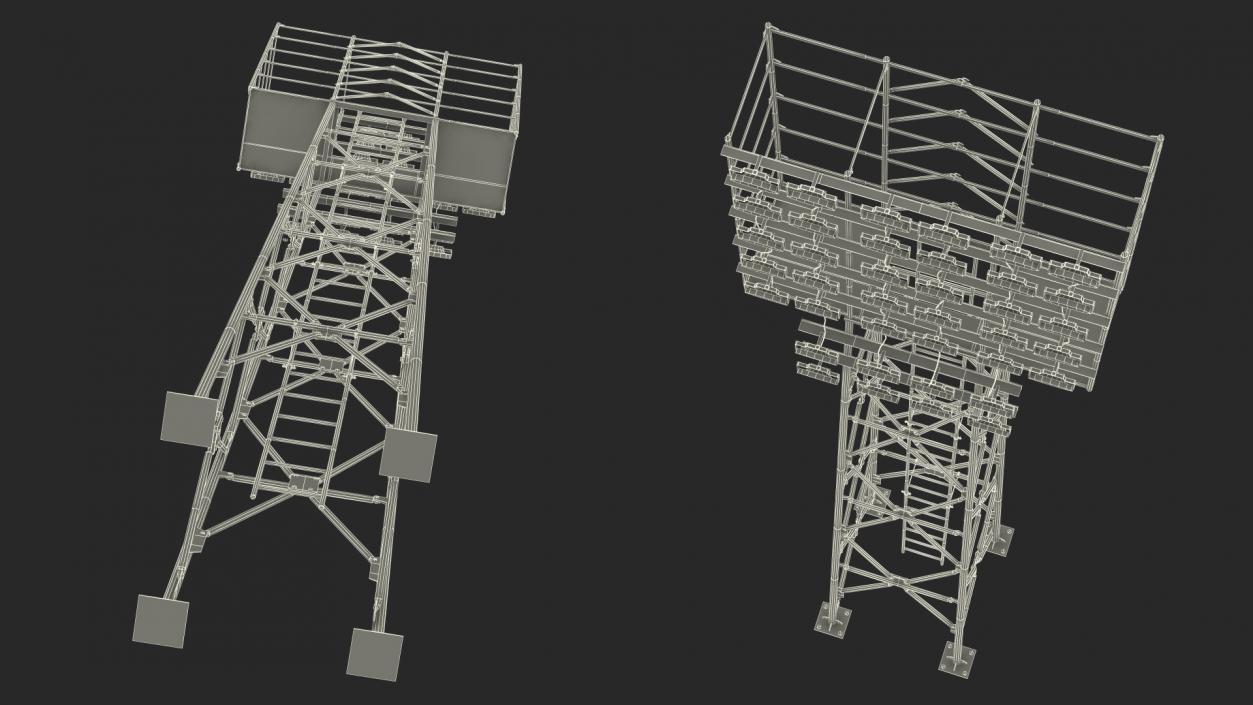 3D model Spotlights Lighting Tower