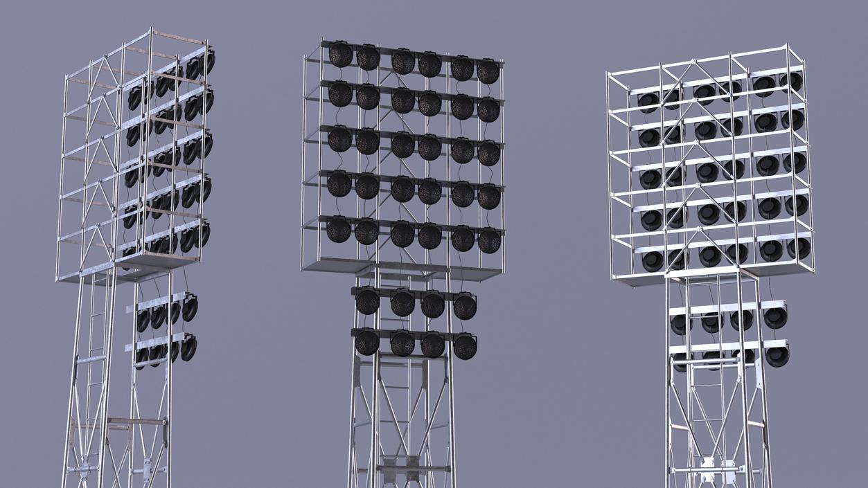 3D model Spotlights Lighting Tower