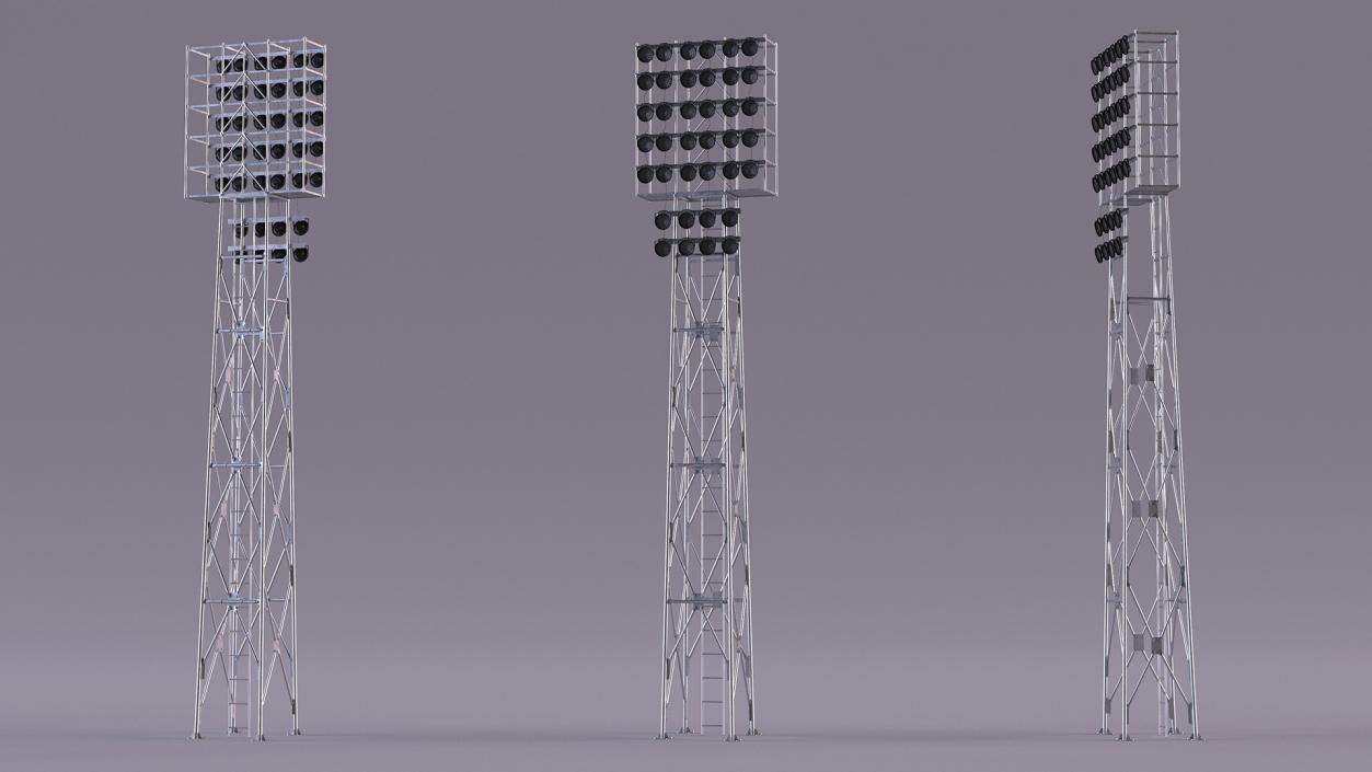 3D model Spotlights Lighting Tower