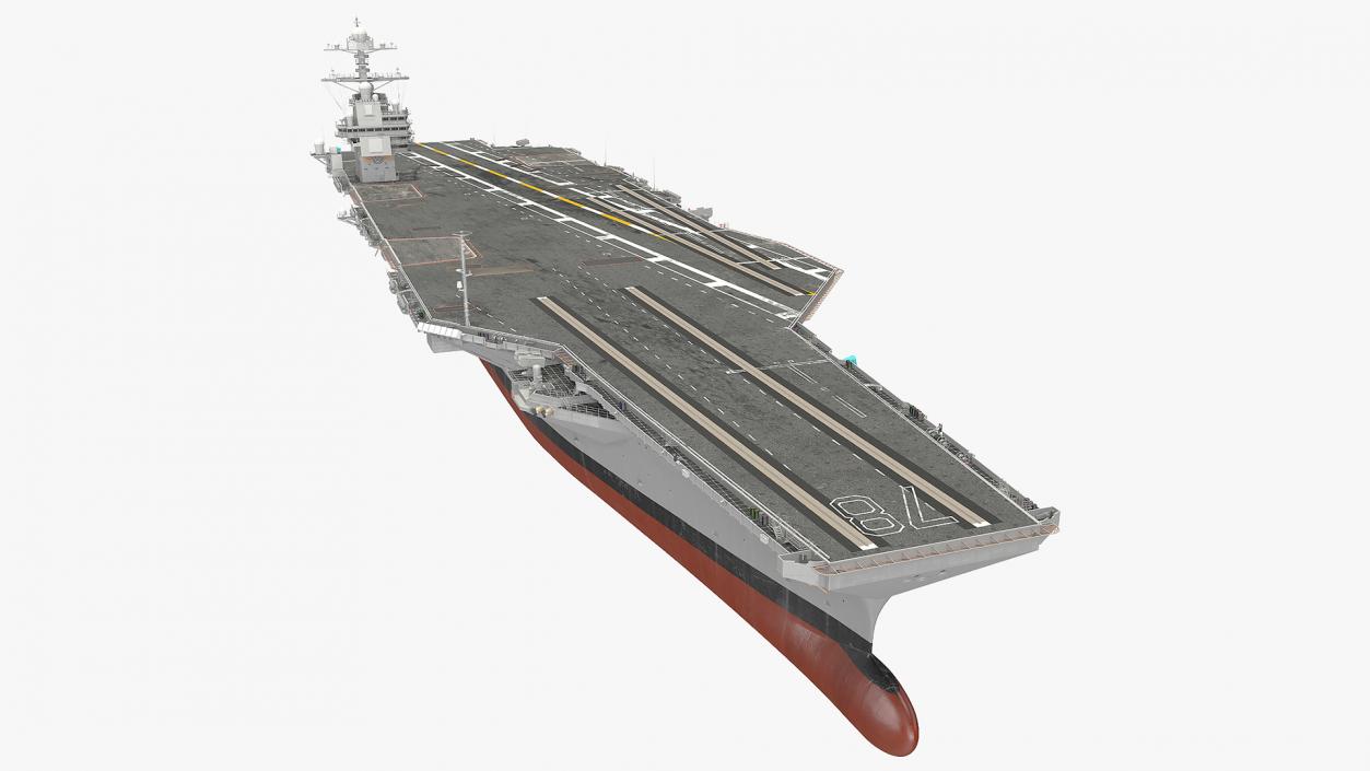 3D US Aircraft Carriers Collection 3 model