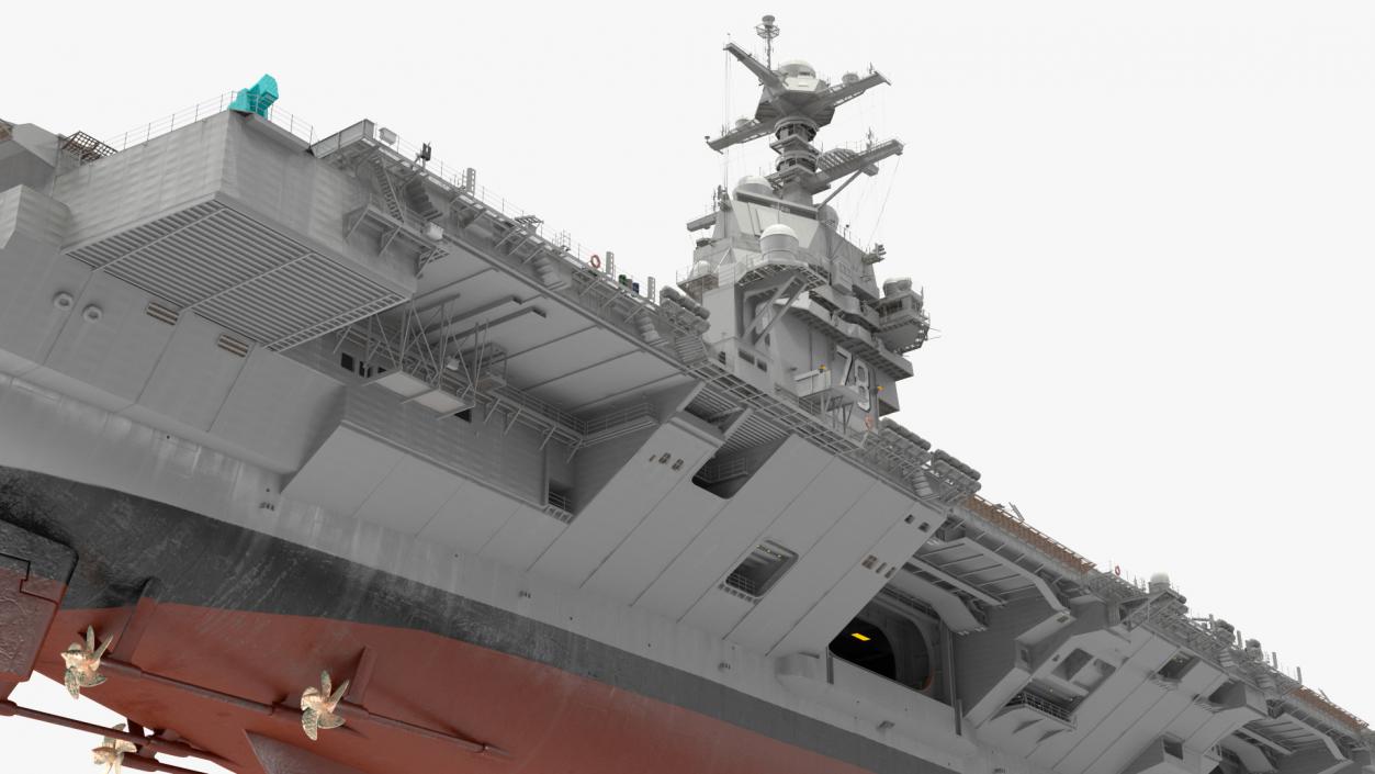 3D US Aircraft Carriers Collection 3 model