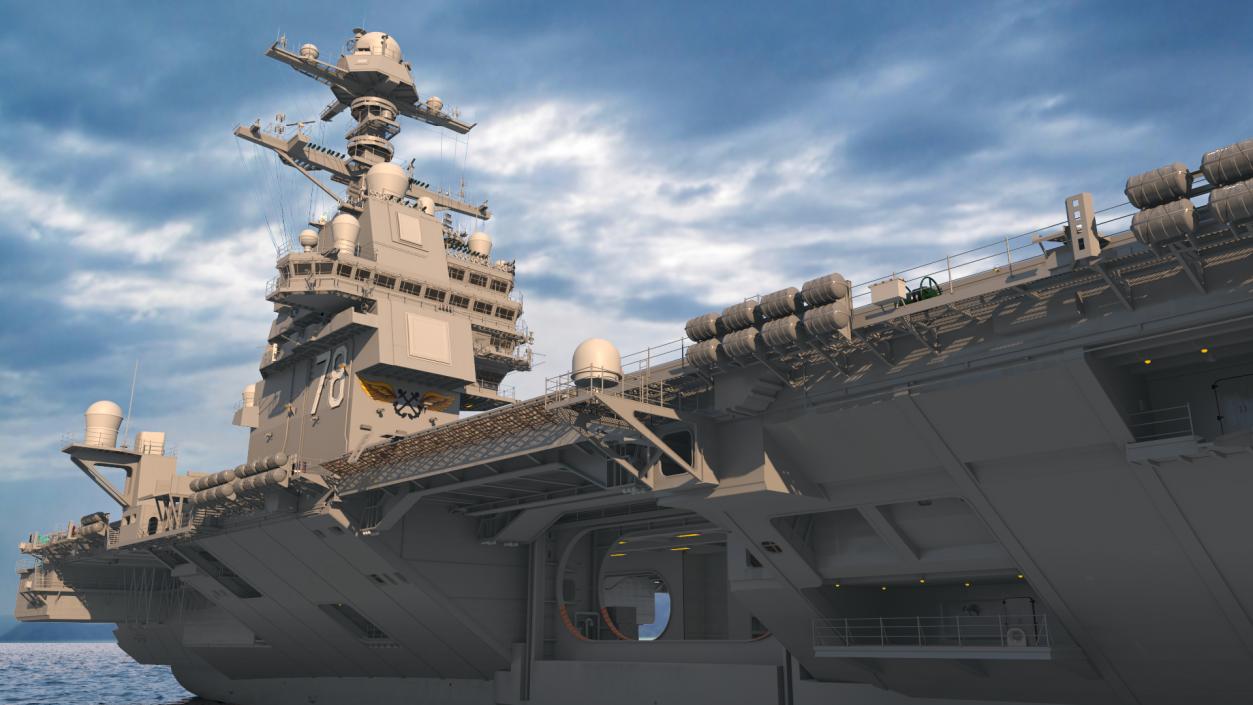 3D US Aircraft Carriers Collection 3 model