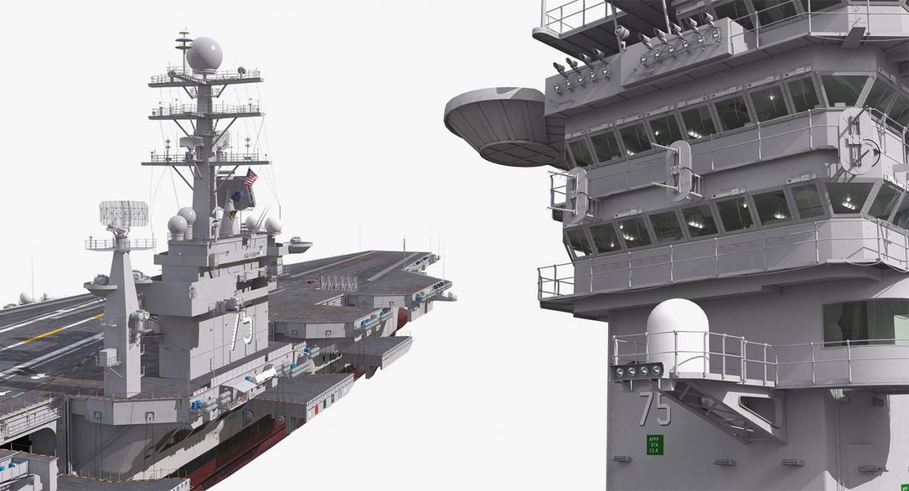 3D US Aircraft Carriers Collection 3 model