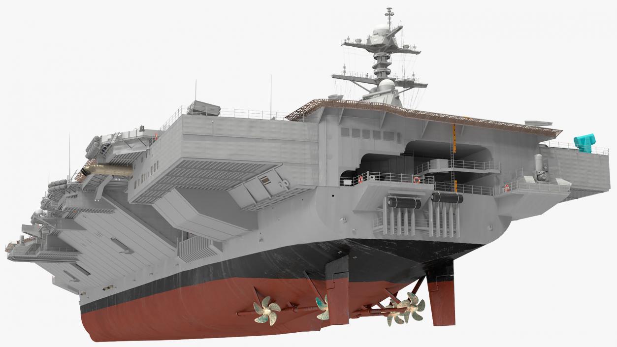 3D US Aircraft Carriers Collection 3 model