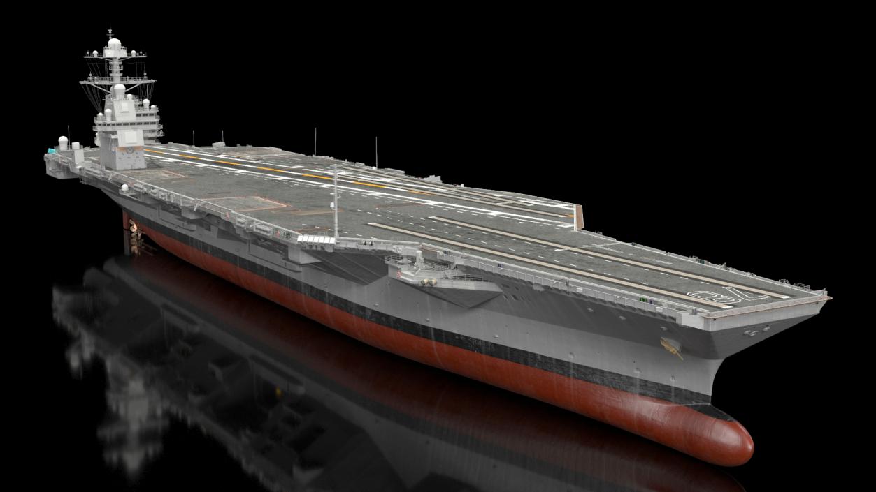 3D US Aircraft Carriers Collection 3 model