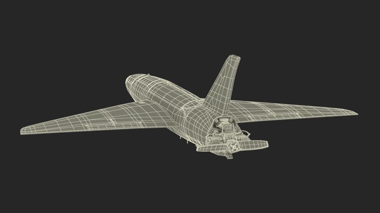 Drone Kamikaze Black Rigged 2 3D model