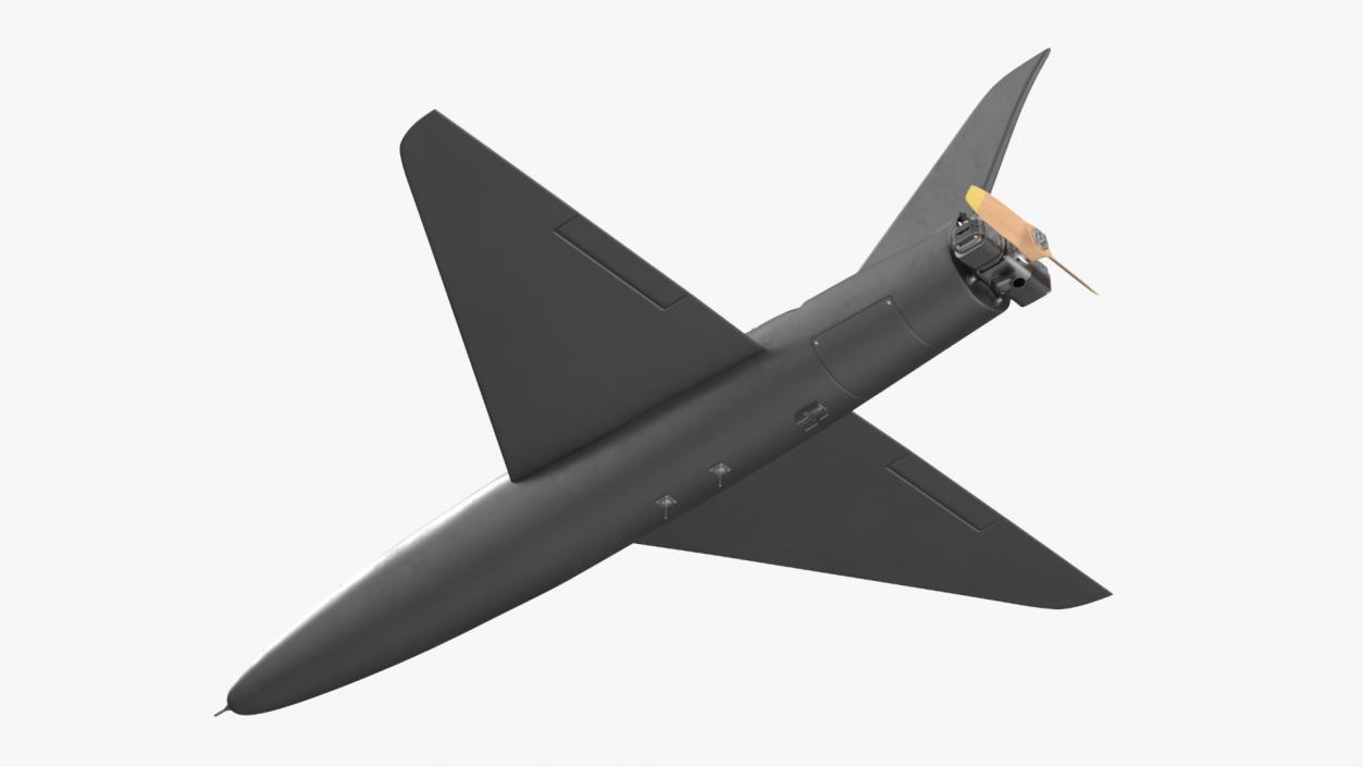 Drone Kamikaze Black Rigged 2 3D model