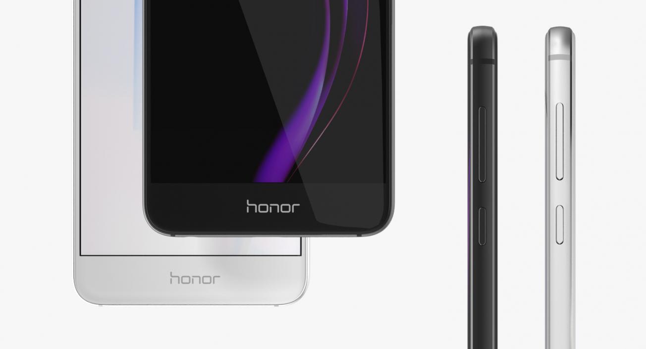 3D Huawei Honor 8 Set model