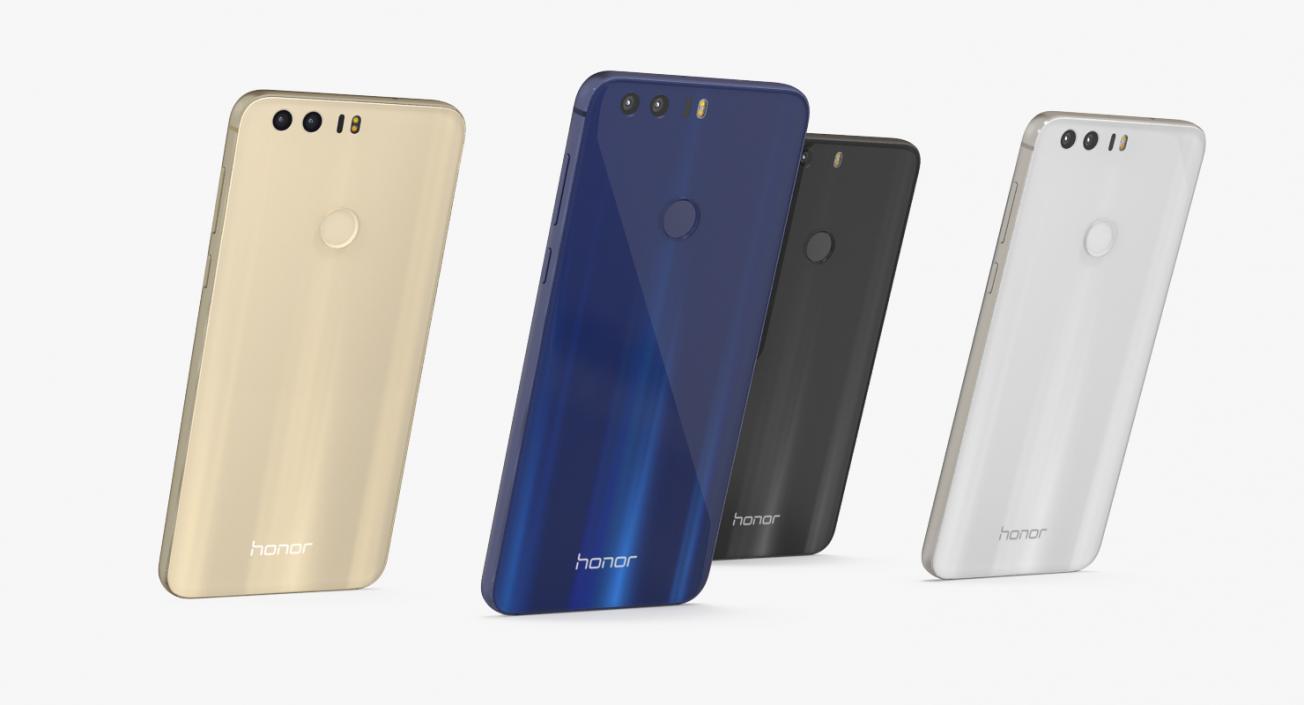 3D Huawei Honor 8 Set model