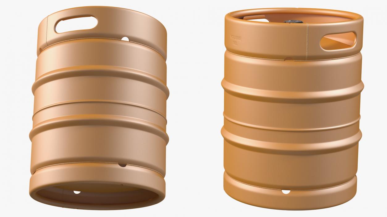 Color Beer Keg 3D model