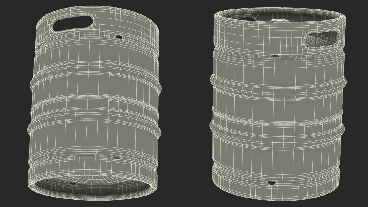 Color Beer Keg 3D model