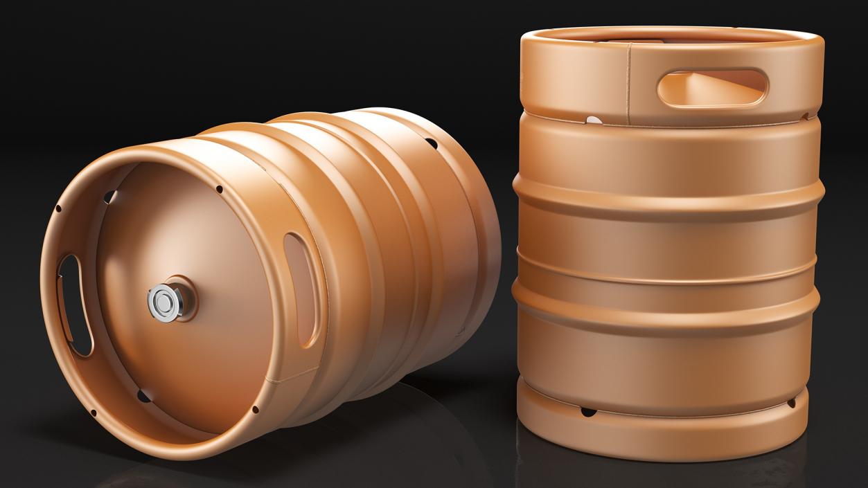 Color Beer Keg 3D model