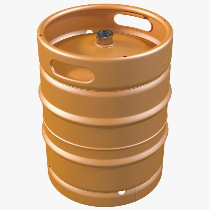 Color Beer Keg 3D model