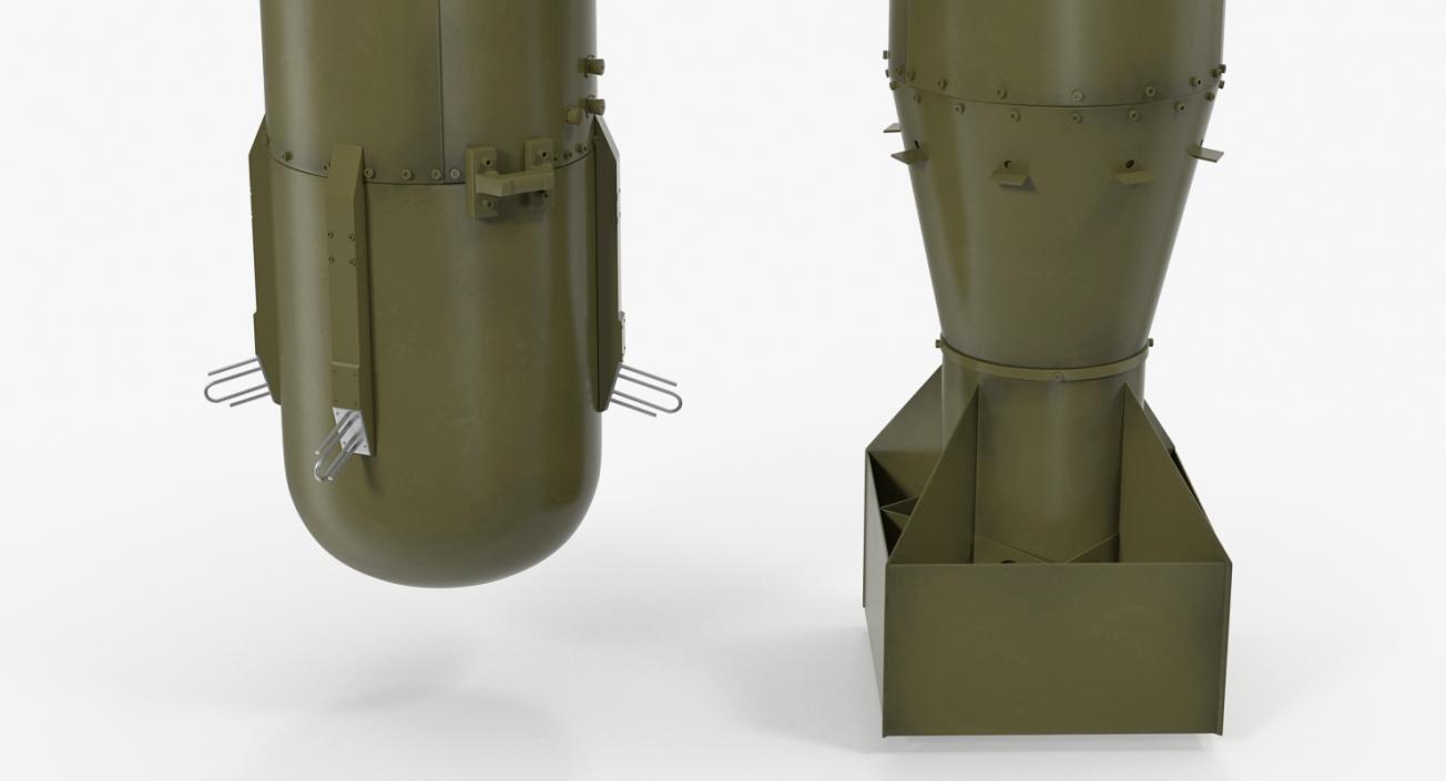 3D model US WWII Aerial Bomb Little Boy