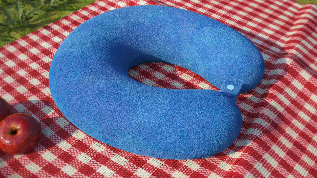 Microfiber Neck Travel Pillow 3D model